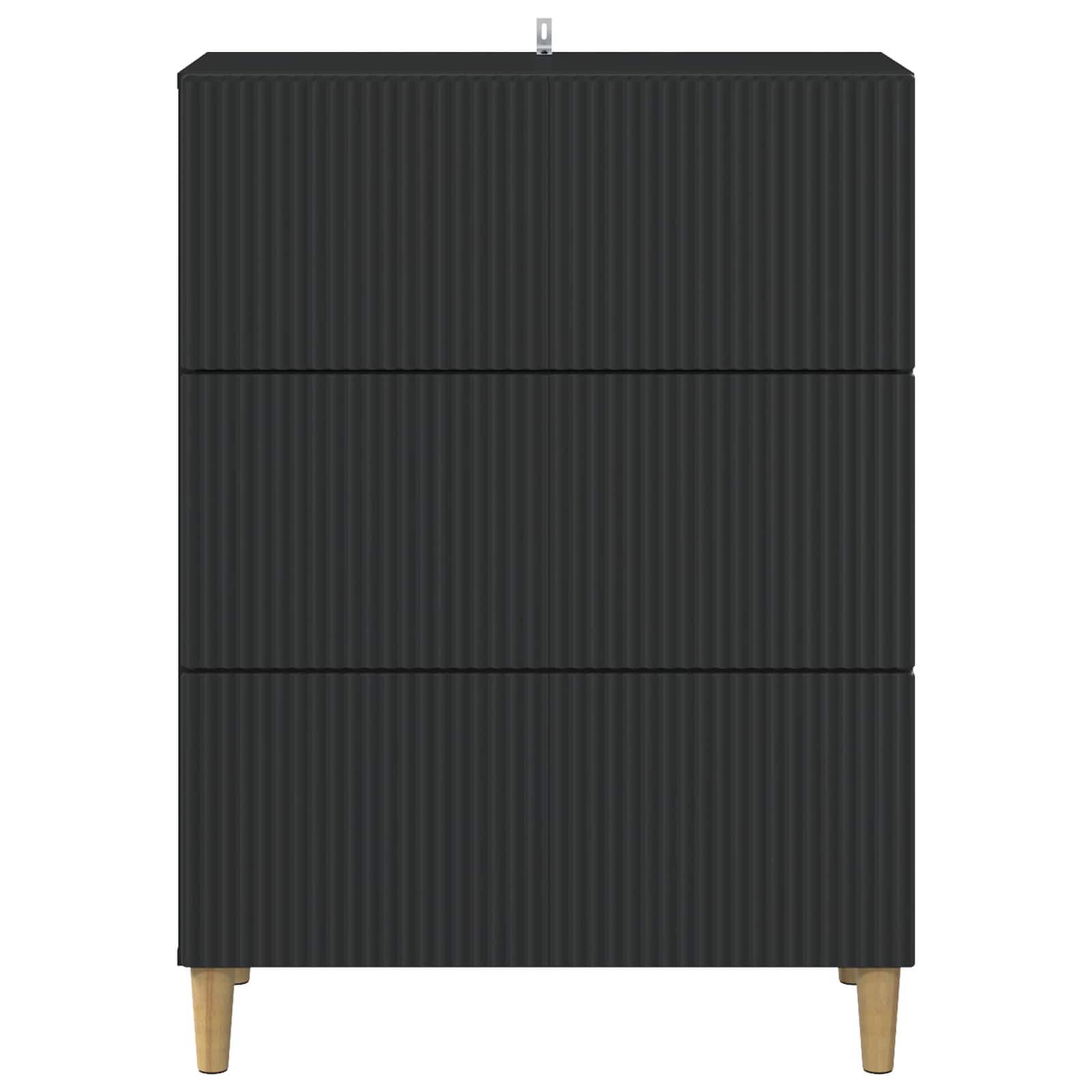 vidaXL Szafka z Szufladami Czarny 66 x 34,5 x 90 cm