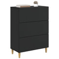 vidaXL Szafka z Szufladami Czarny 66 x 34,5 x 90 cm
