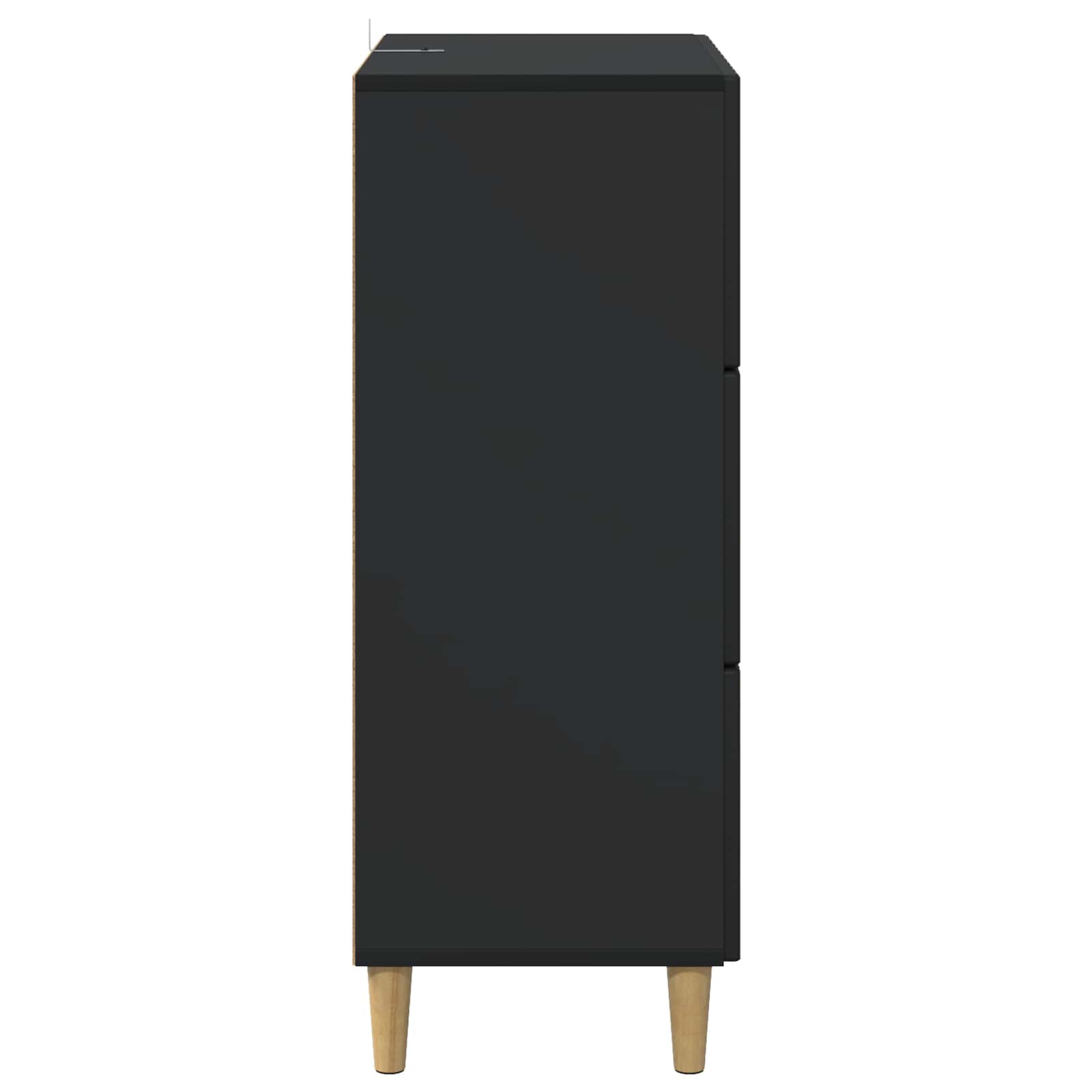 vidaXL Szafka z Szufladami Czarny 66 x 34,5 x 90 cm