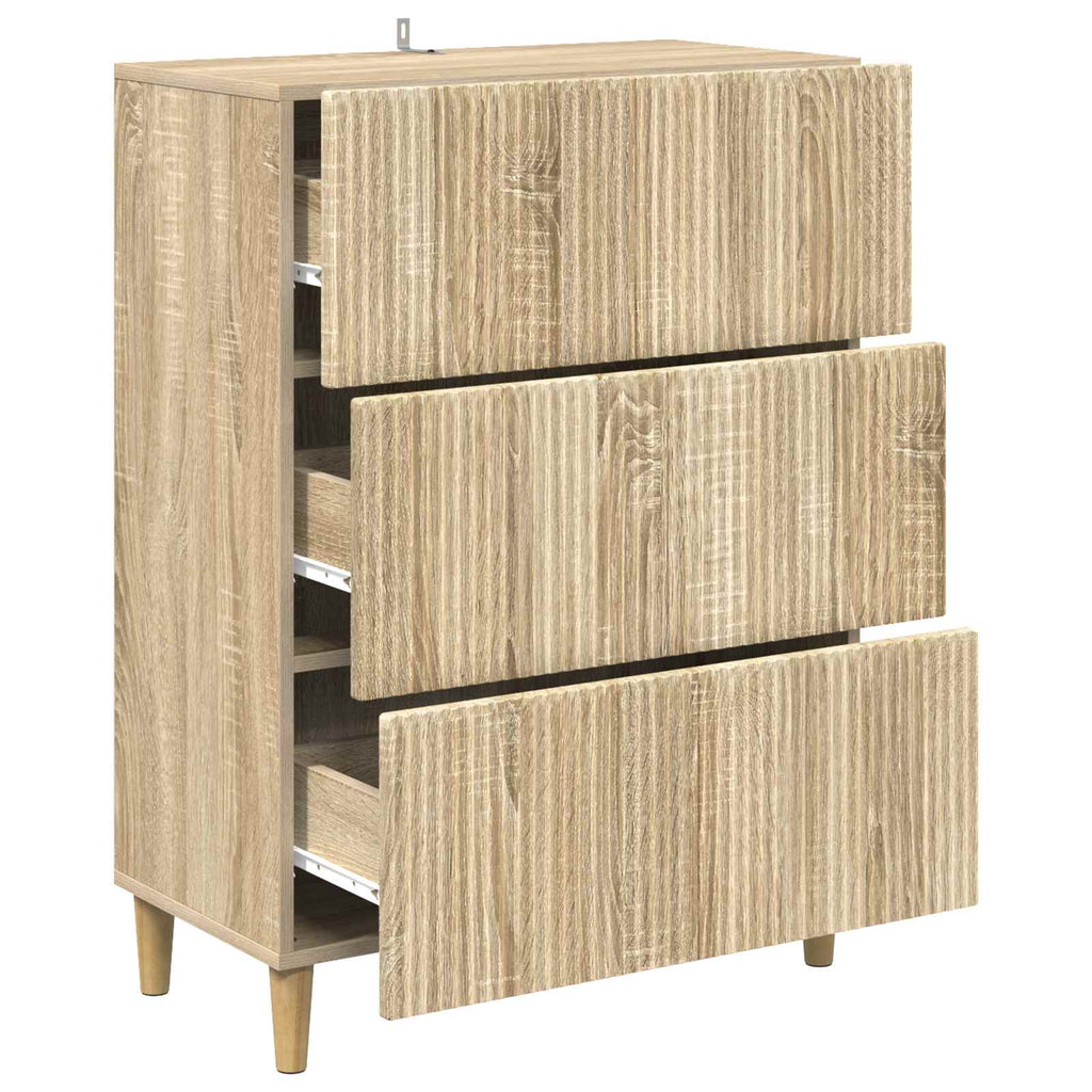 vidaXL Szafka z Szufladami dąb Sonoma 66 x 34,5 x 90 cm
