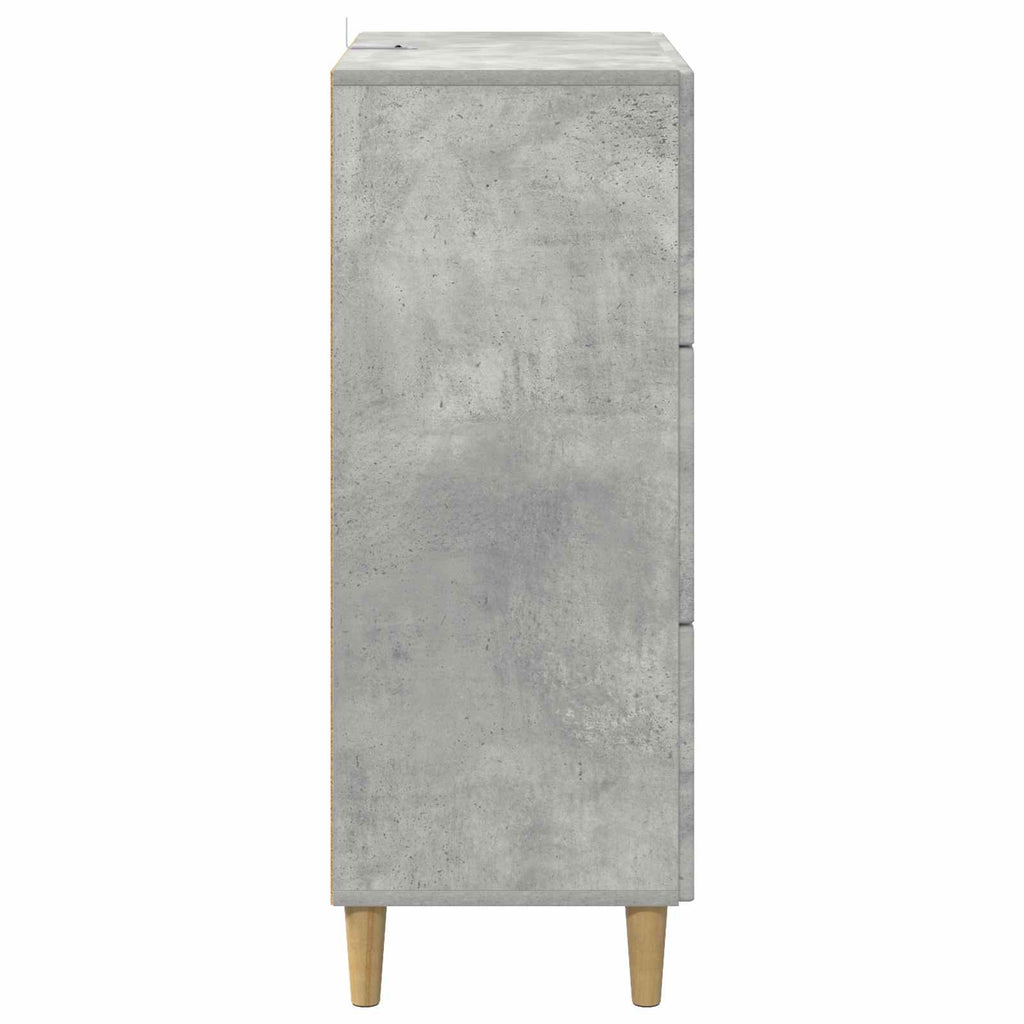 vidaXL Szafka z Szufladami Betonowy szary 66 x 34,5 x 90 cm