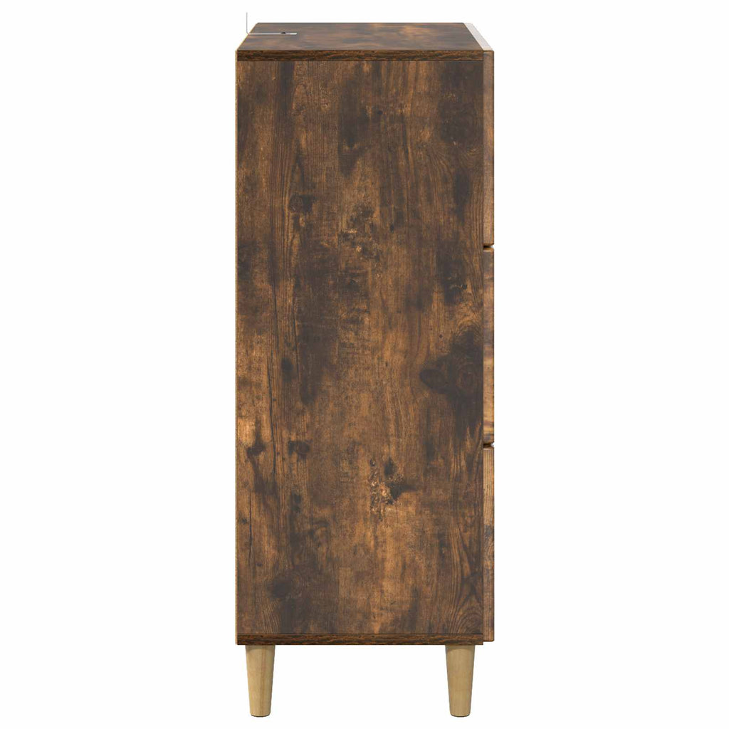 vidaXL Szafka z Szufladami Dąb wędzony 66 x 34,5 x 90 cm