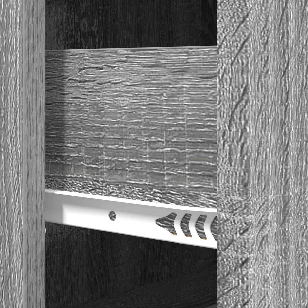 vidaXL Szafka z Szufladami Szary Sonoma 66 x 34,5 x 90 cm
