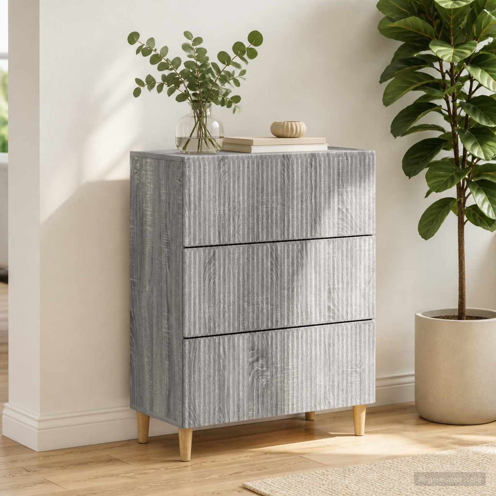 vidaXL Szafka z Szufladami 66 x 34,5 x 90 cm Drewno inżynieryjne