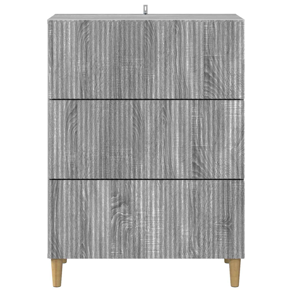 vidaXL Szafka z Szufladami Szary Sonoma 66 x 34,5 x 90 cm