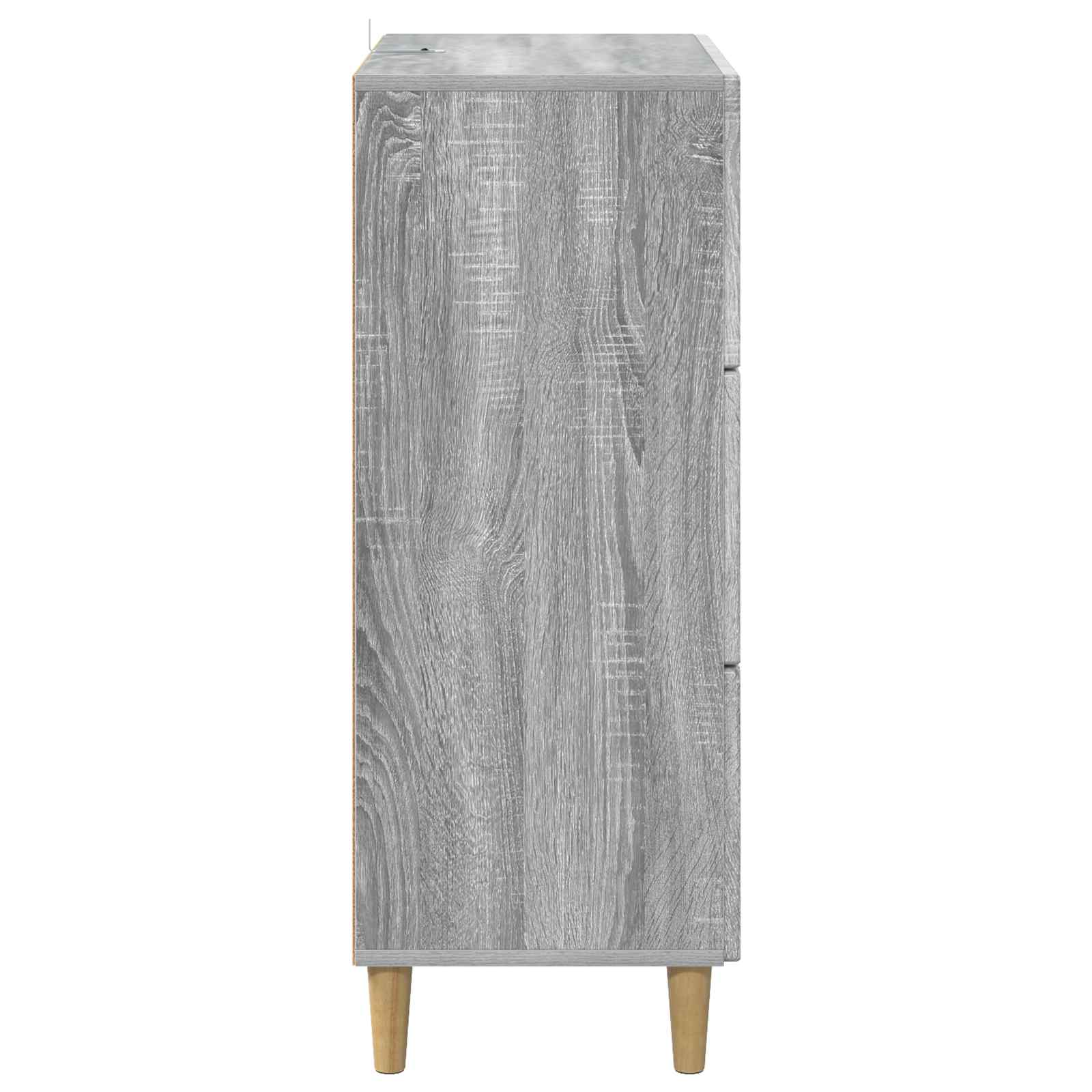 vidaXL Szafka z Szufladami Szary Sonoma 66 x 34,5 x 90 cm