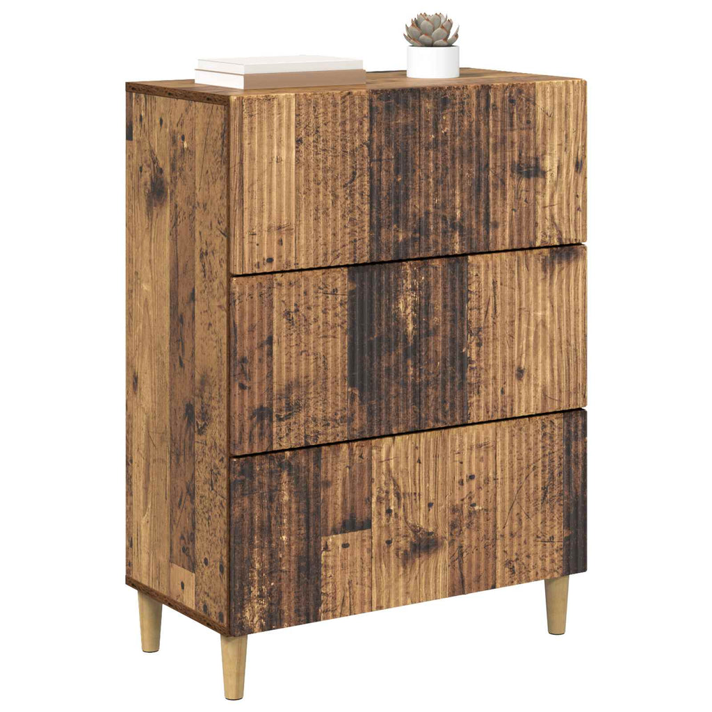 vidaXL Szafka z Szufladami Stare drewno 66 x 34,5 x 90 cm