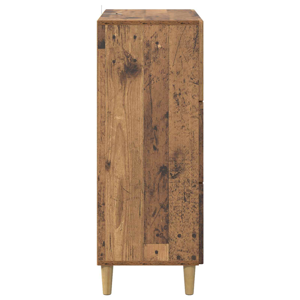 vidaXL Szafka z Szufladami Stare drewno 66 x 34,5 x 90 cm
