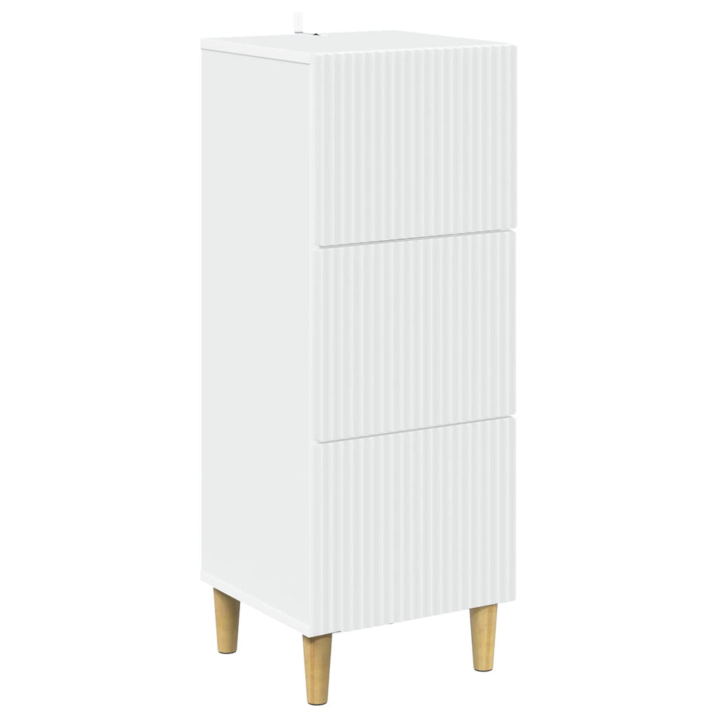 vidaXL Szafka z Szufladami Biały 33 x 34,5 x 90 cm Drewno inżynieryjne