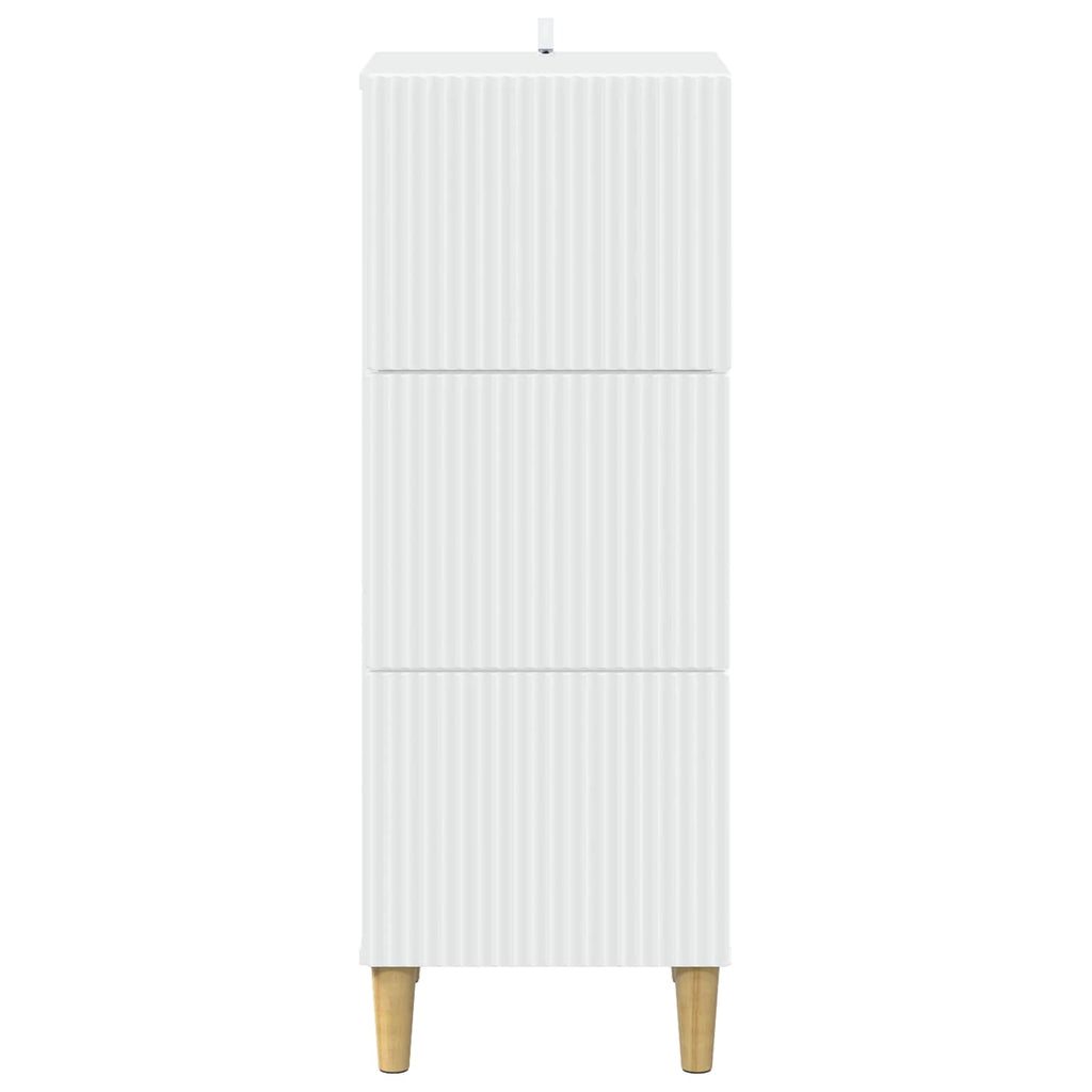 vidaXL Szafka z Szufladami Biały 33 x 34,5 x 90 cm Drewno inżynieryjne