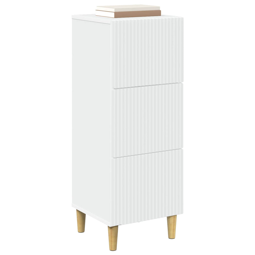 vidaXL Szafka z Szufladami Biały 33 x 34,5 x 90 cm Drewno inżynieryjne