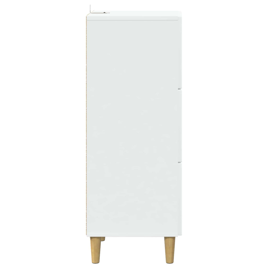 vidaXL Szafka z Szufladami Biały 33 x 34,5 x 90 cm Drewno inżynieryjne