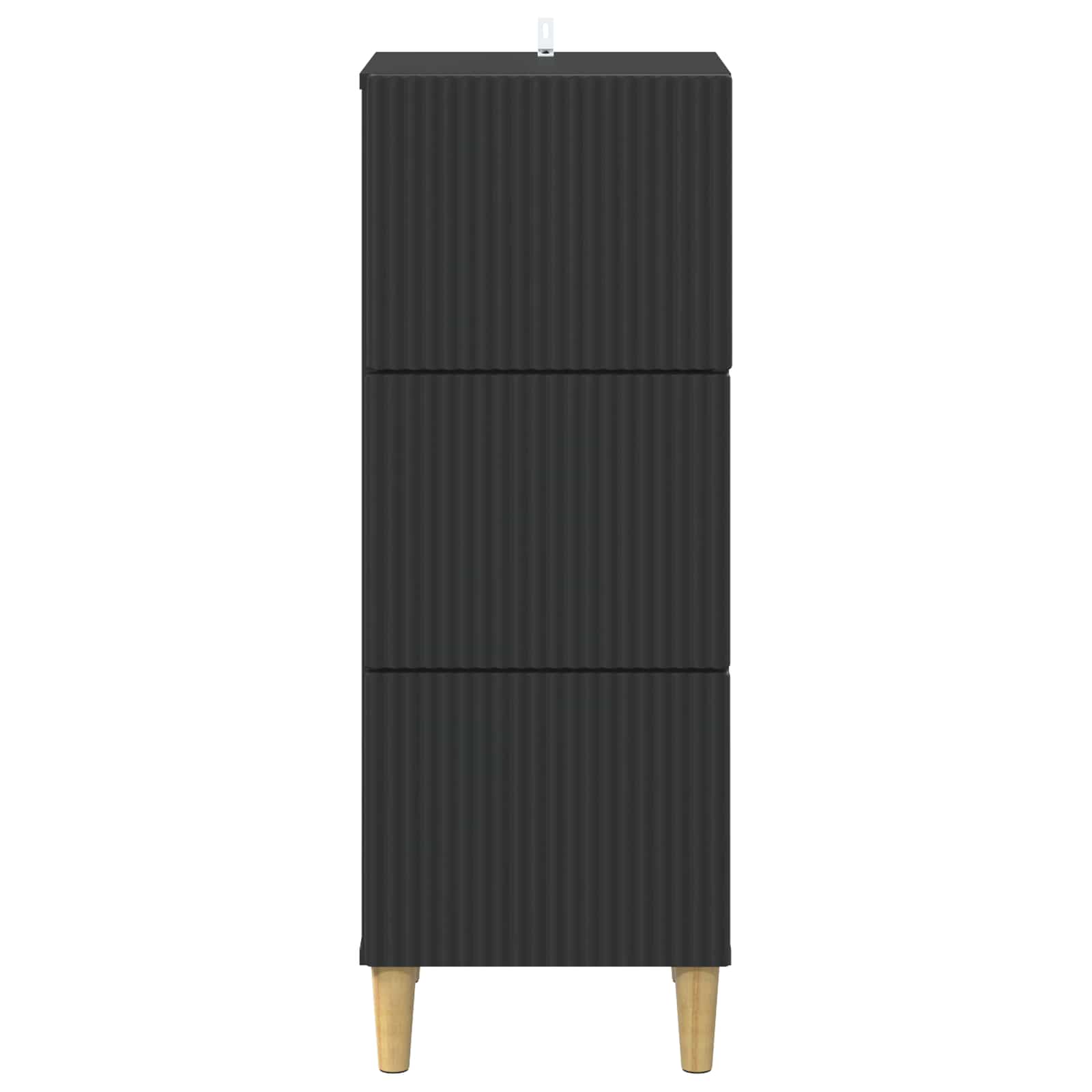 vidaXL Szafka z Szufladami Czarny 33 x 34,5 x 90 cm