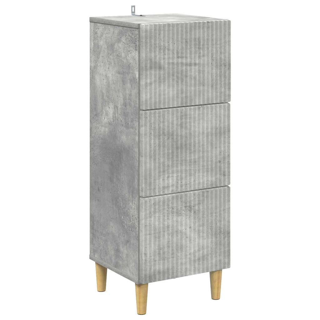 vidaXL Szafka z Szufladami Betonowy szary 33 x 34,5 x 90 cm