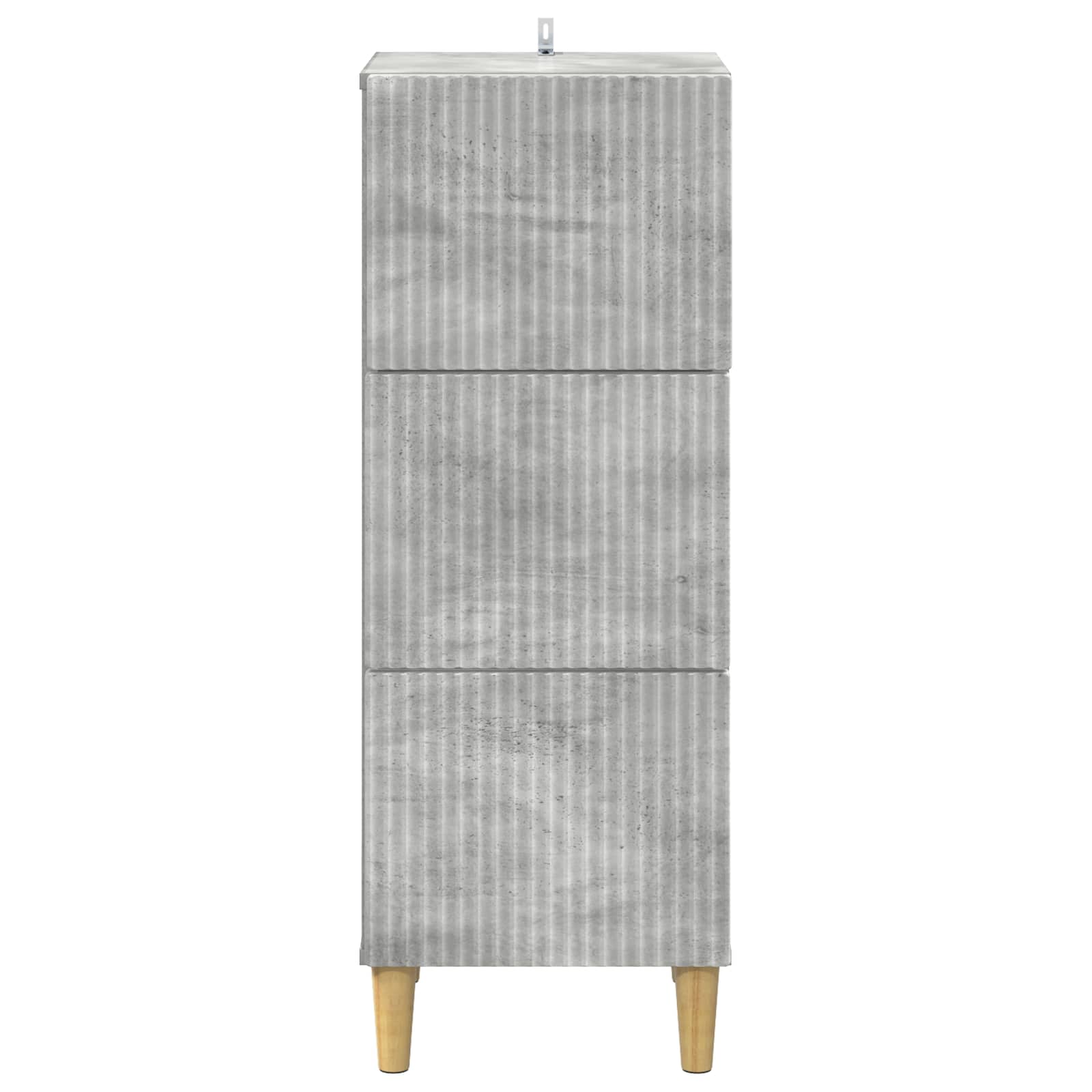 vidaXL Szafka z Szufladami Betonowy szary 33 x 34,5 x 90 cm