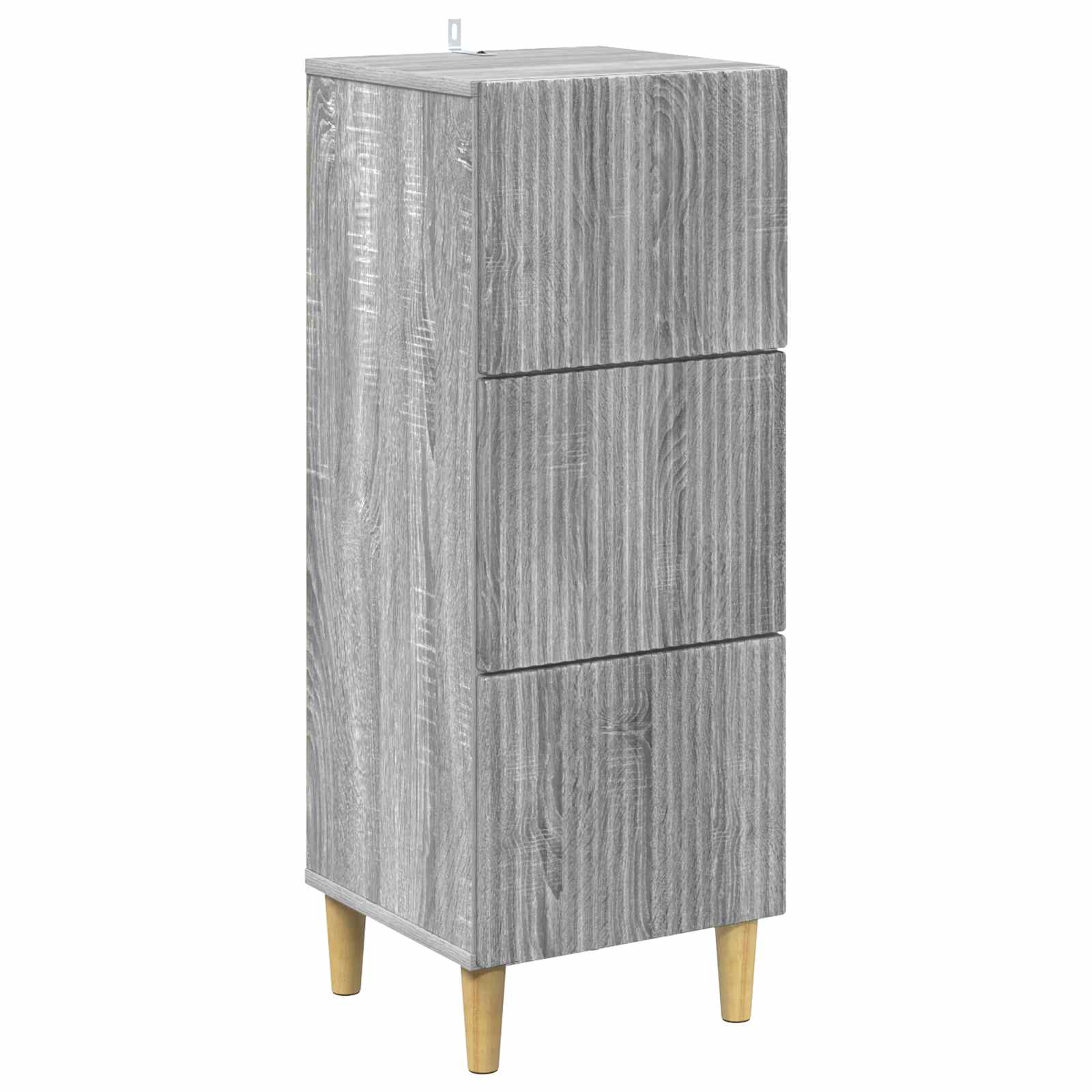 vidaXL Szafka z Szufladami Szary Sonoma 33 x 34,5 x 90 cm