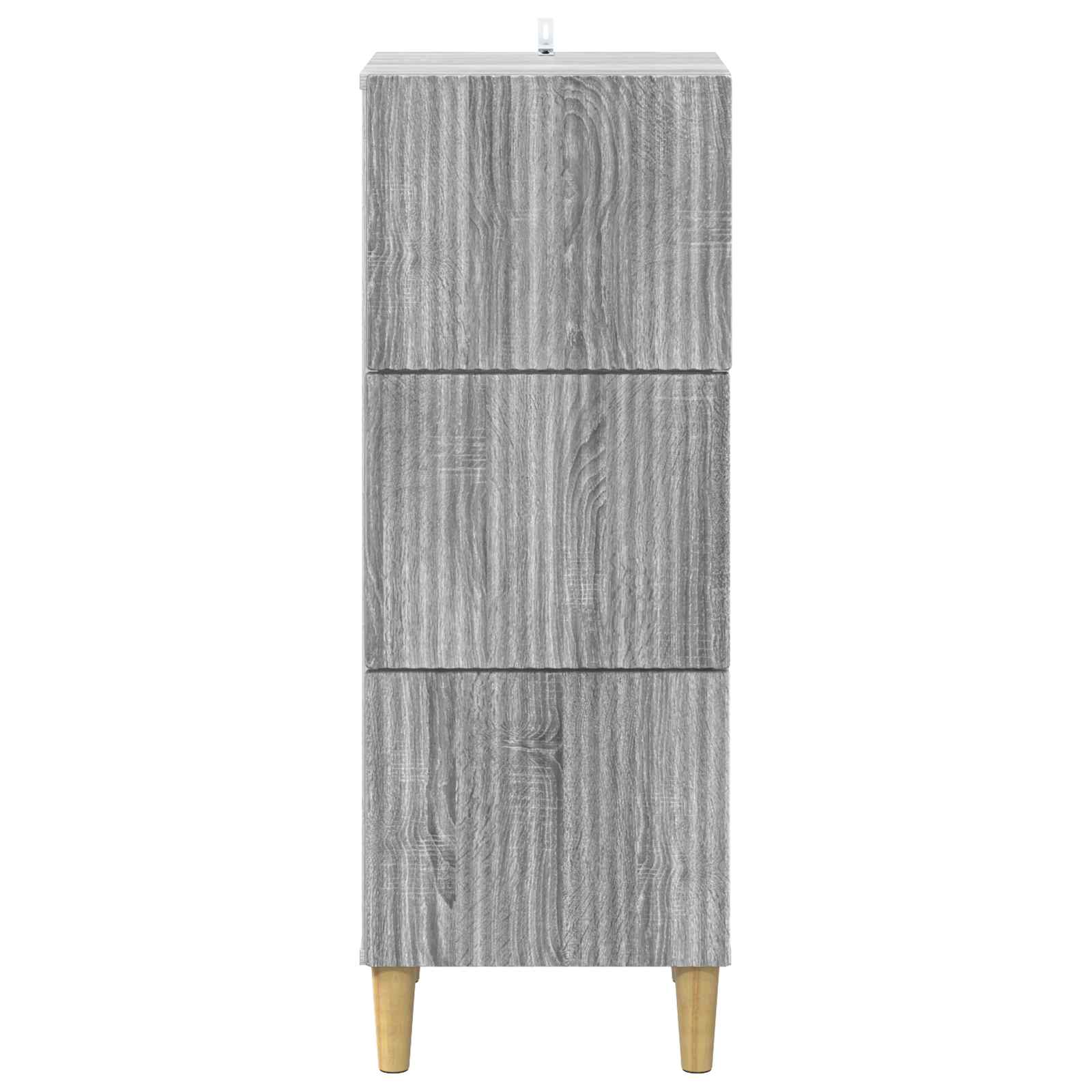 vidaXL Szafka z Szufladami Szary Sonoma 33 x 34,5 x 90 cm