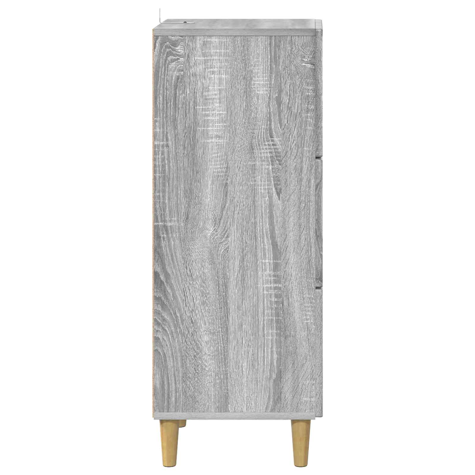vidaXL Szafka z Szufladami Szary Sonoma 33 x 34,5 x 90 cm