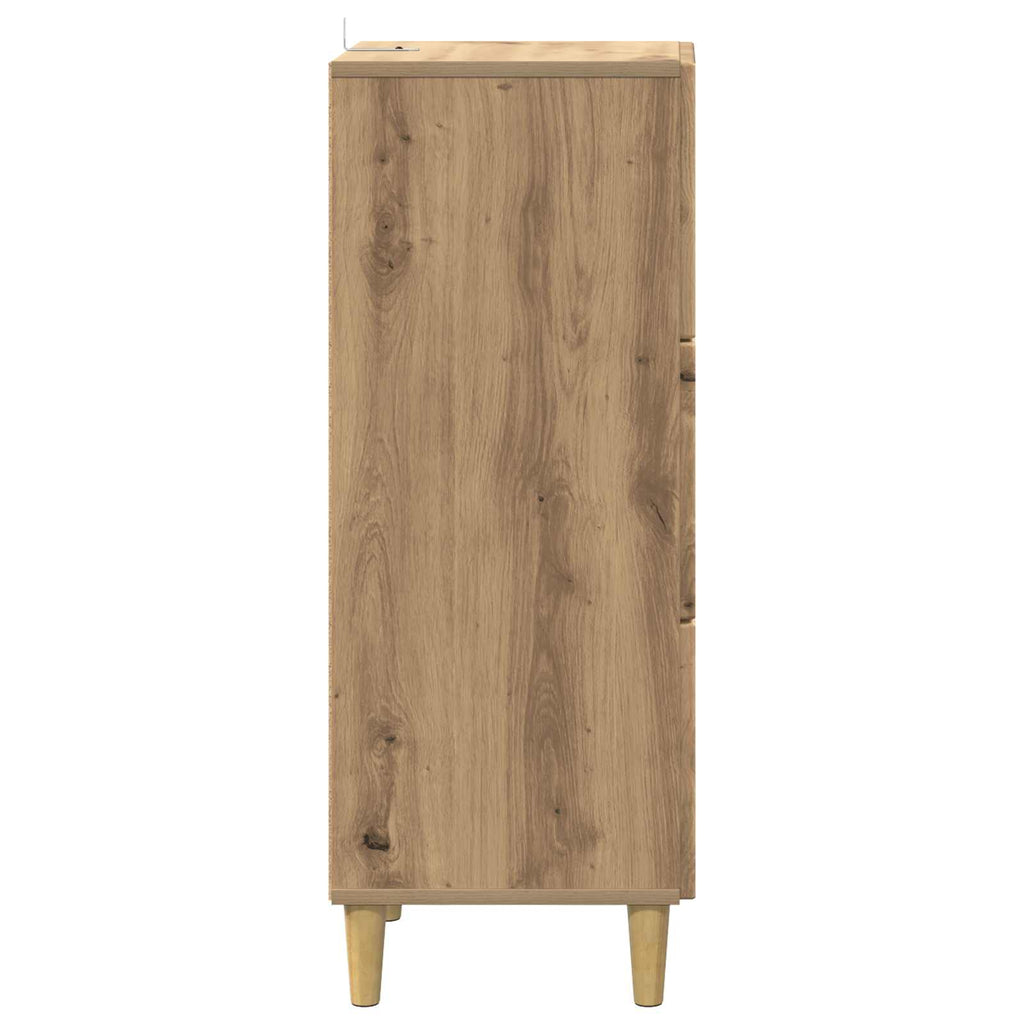 vidaXL Szafka z Szufladami Dąb artisan 33 x 34,5 x 90 cm