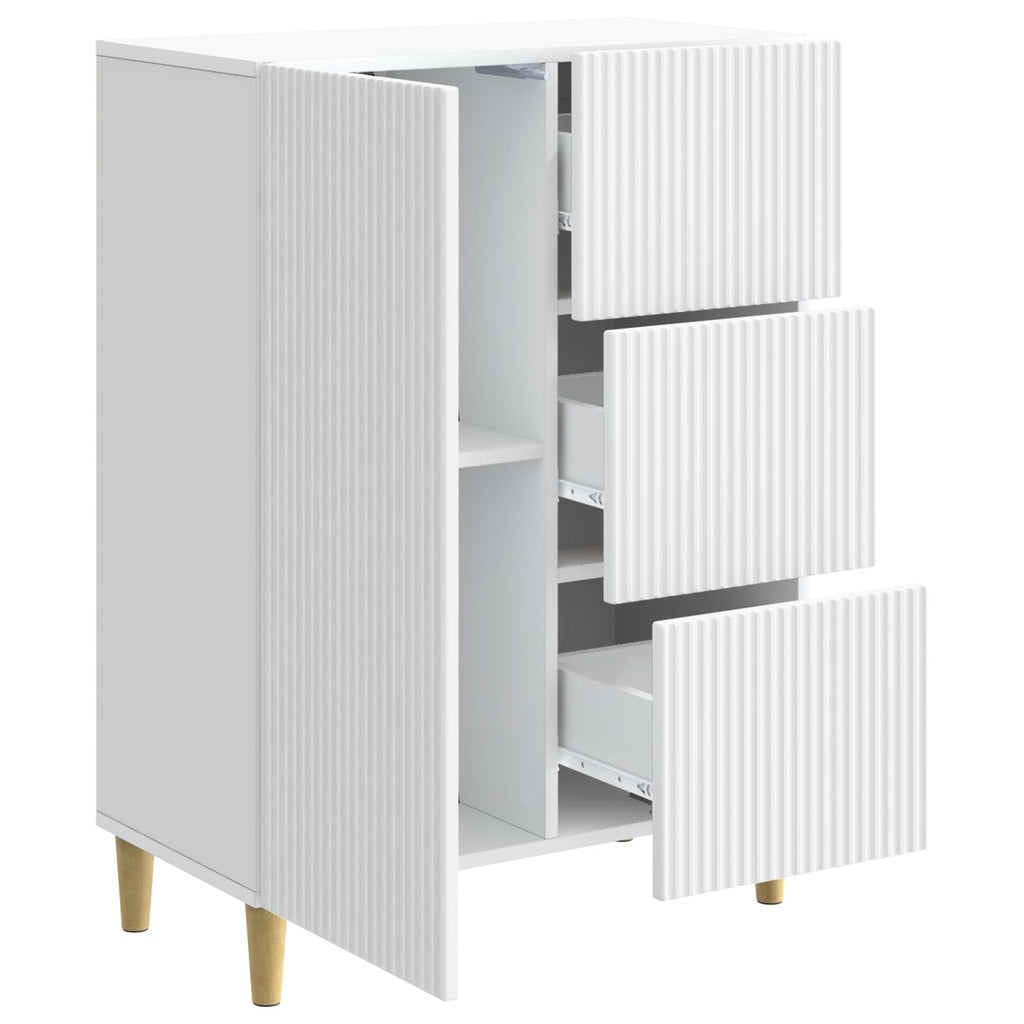 vidaXL Bufet Biały 66 x 34,5 x 90 cm Drewno inżynieryjne