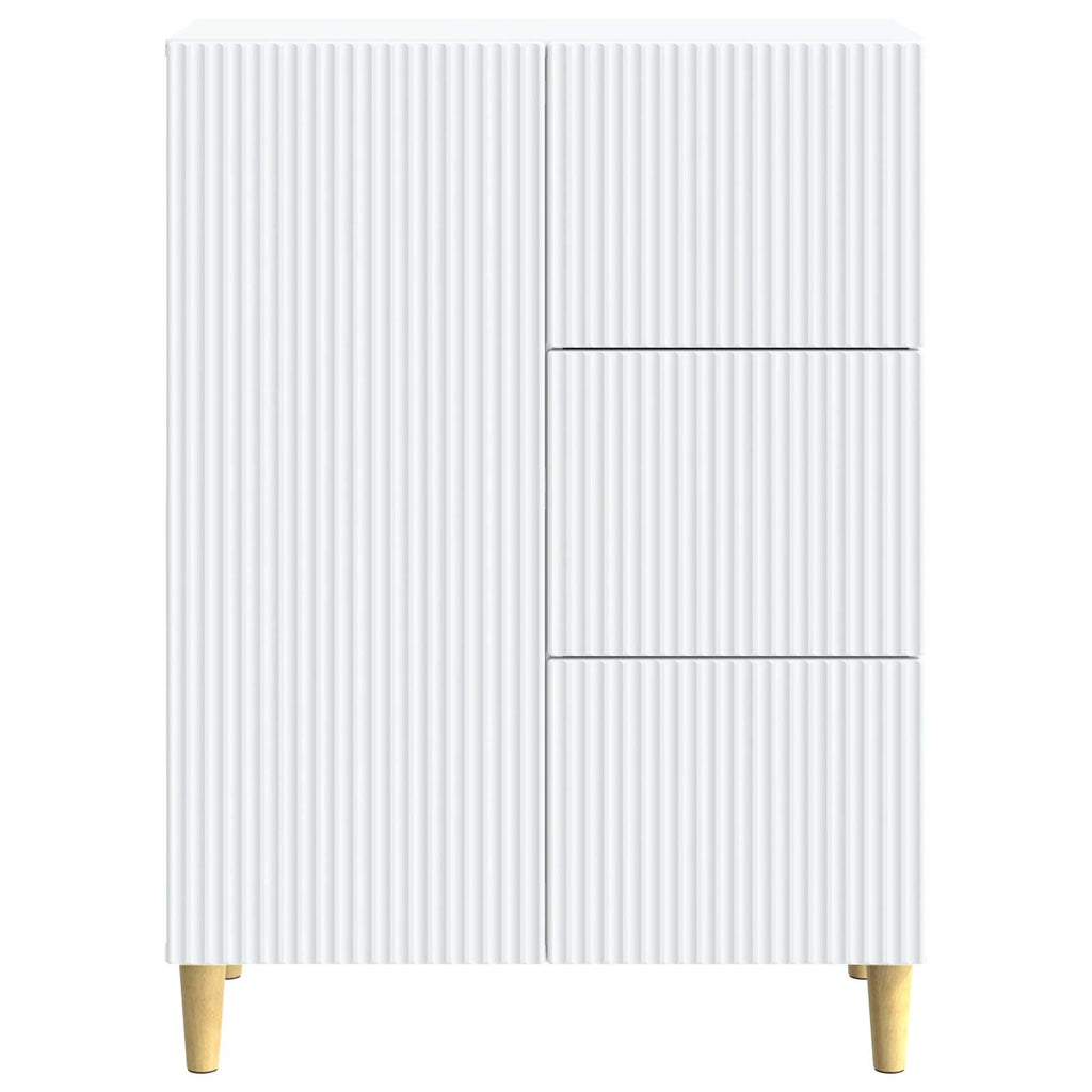 vidaXL Bufet Biały 66 x 34,5 x 90 cm Drewno inżynieryjne