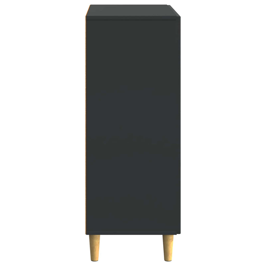 vidaXL Bufet z szufladą Czarny 66 x 34,5 x 90 cm Drewno inżynieryjne