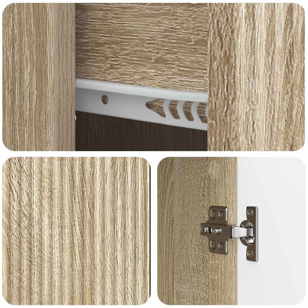 vidaXL Bufet dąb Sonoma 66 x 34,5 x 90 cm Drewno inżynieryjne