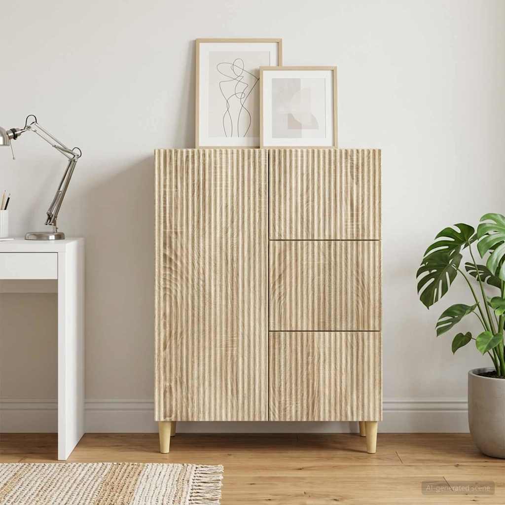 vidaXL Bufet dąb Sonoma 66 x 34,5 x 90 cm Drewno inżynieryjne