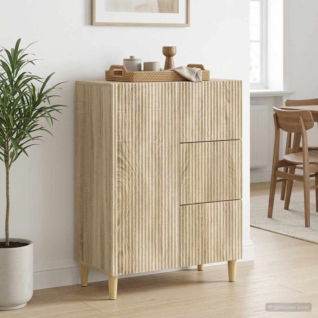 vidaXL Bufet dąb Sonoma 66 x 34,5 x 90 cm Drewno inżynieryjne
