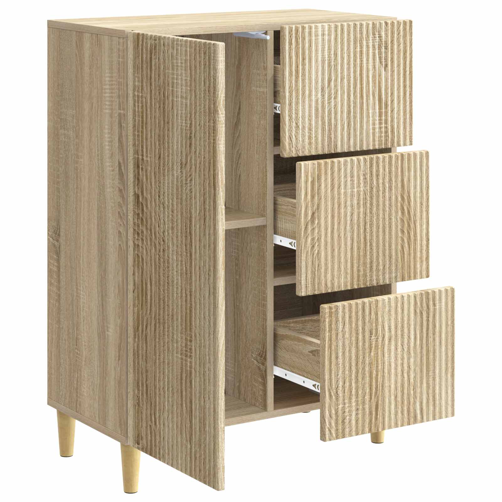 vidaXL Bufet dąb Sonoma 66 x 34,5 x 90 cm Drewno inżynieryjne