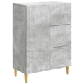 vidaXL Bufet Betonowy szary 66 x 34,5 x 90 cm Drewno inżynieryjne