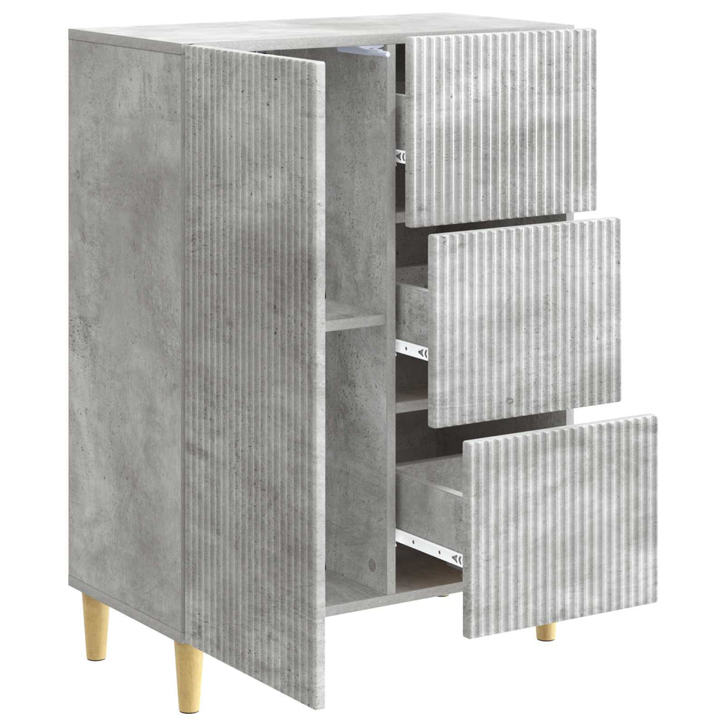 vidaXL Bufet Betonowy szary 66 x 34,5 x 90 cm Drewno inżynieryjne