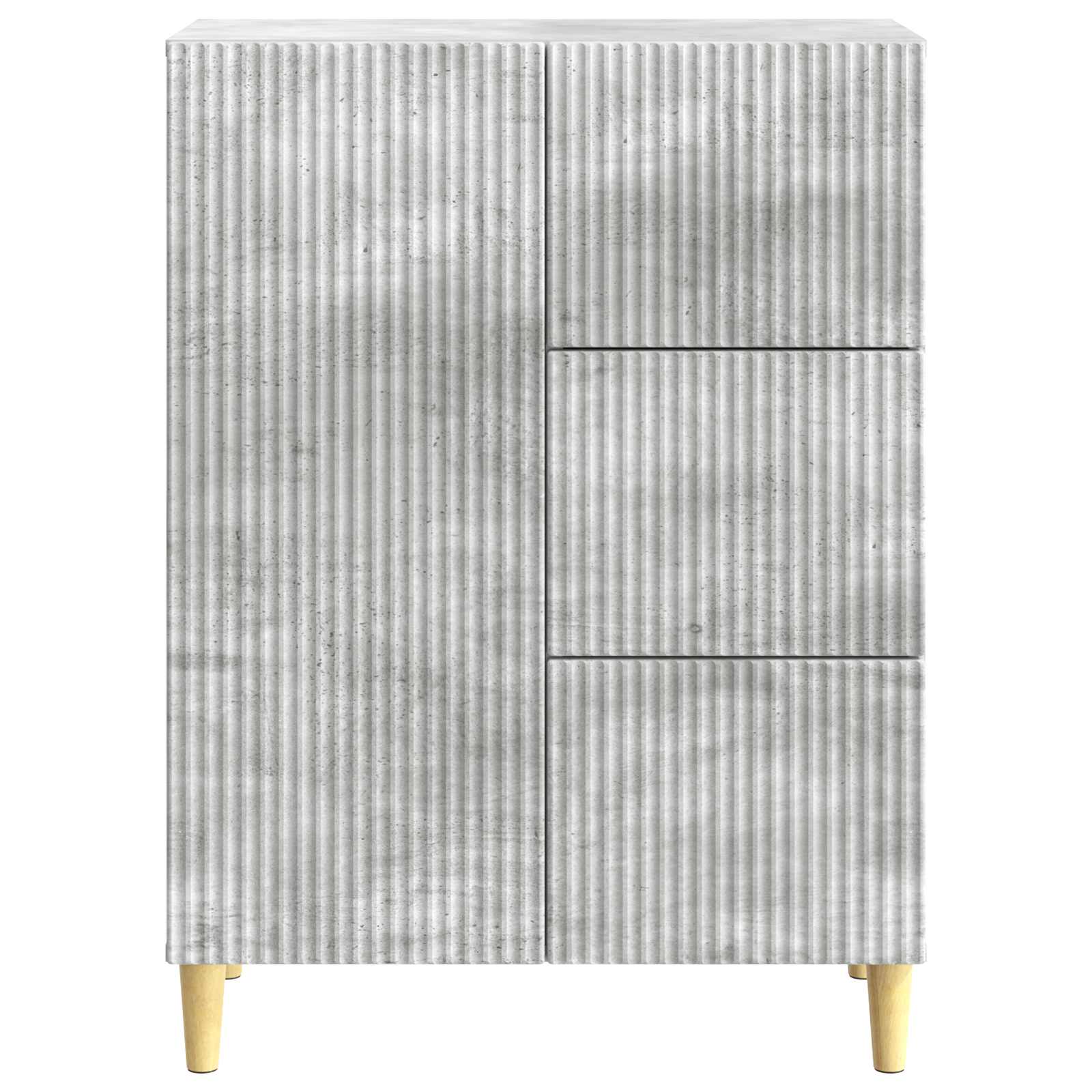 vidaXL Bufet Betonowy szary 66 x 34,5 x 90 cm Drewno inżynieryjne