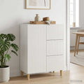vidaXL Bufet Biały wysoki połysk 66 x 34,5 x 90 cm Drewno inżynieryjne