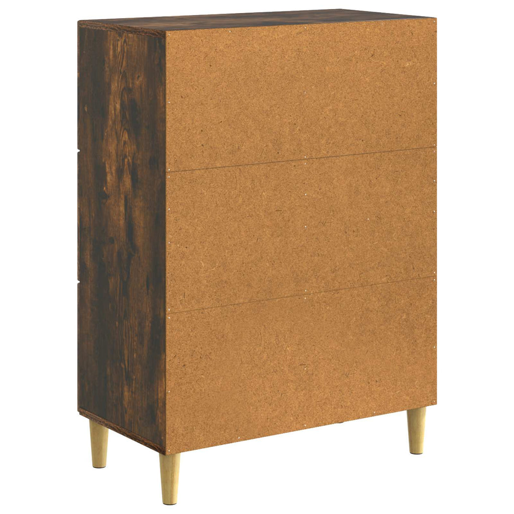vidaXL Bufet Dąb wędzony 66 x 34,5 x 90 cm Drewno inżynieryjne
