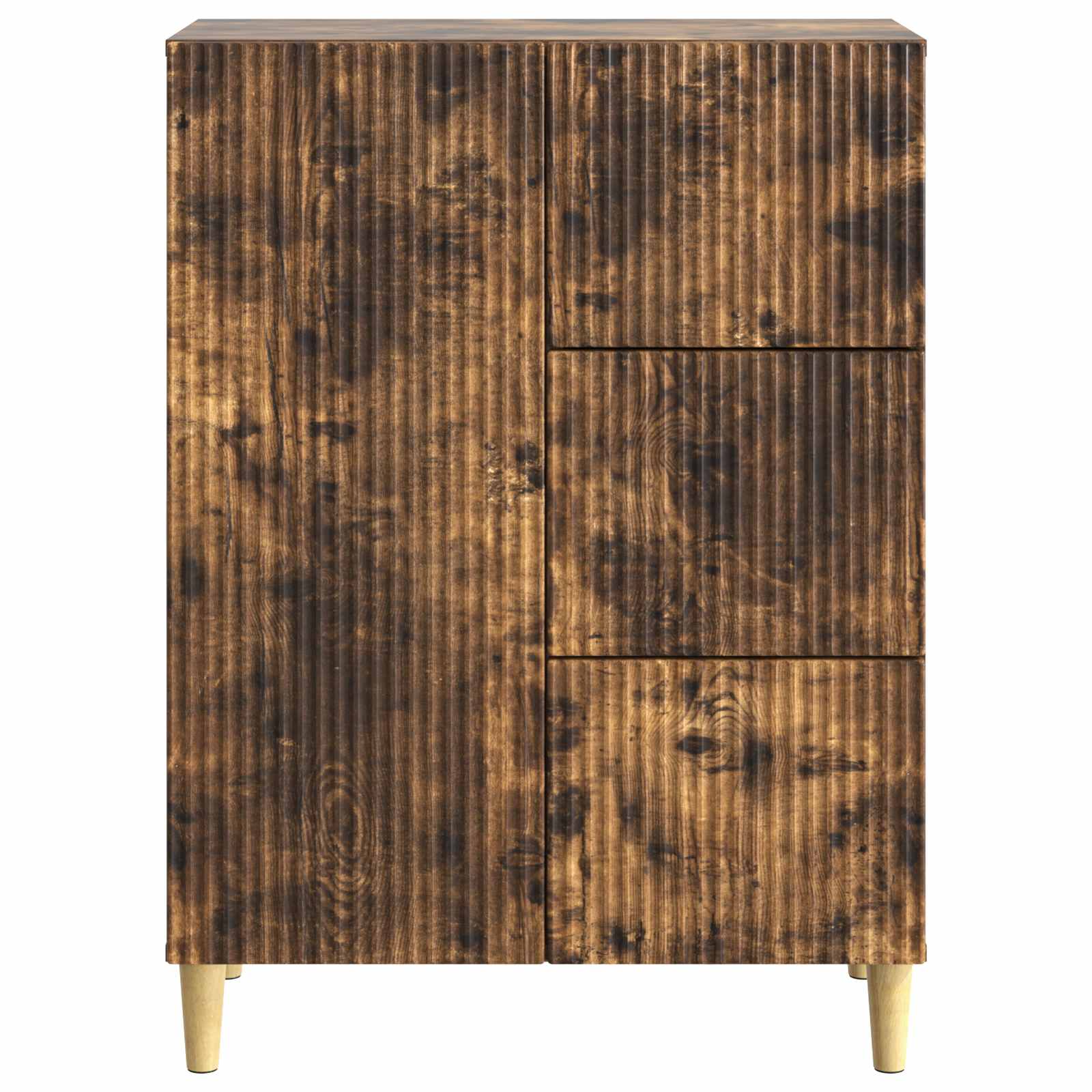 vidaXL Bufet Dąb wędzony 66 x 34,5 x 90 cm Drewno inżynieryjne