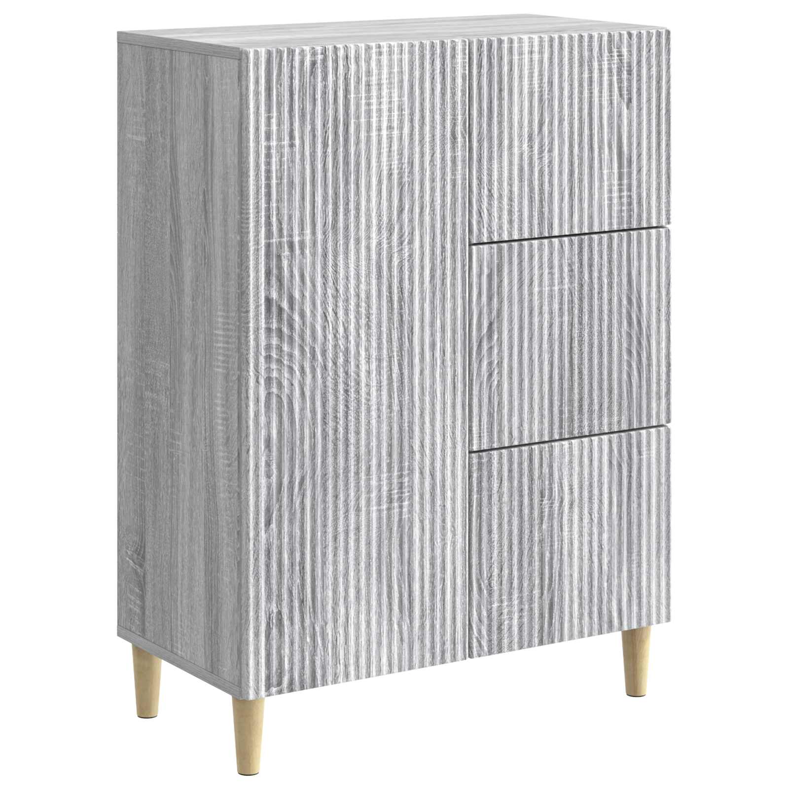 vidaXL Bufet Szary Sonoma 66 x 34,5 x 90 cm Drewno inżynieryjne