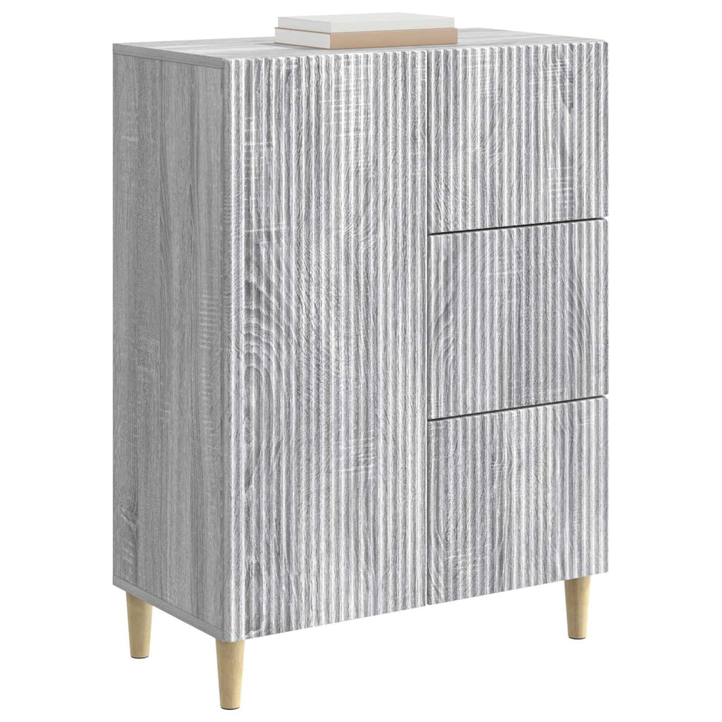 vidaXL Bufet Szary Sonoma 66 x 34,5 x 90 cm Drewno inżynieryjne