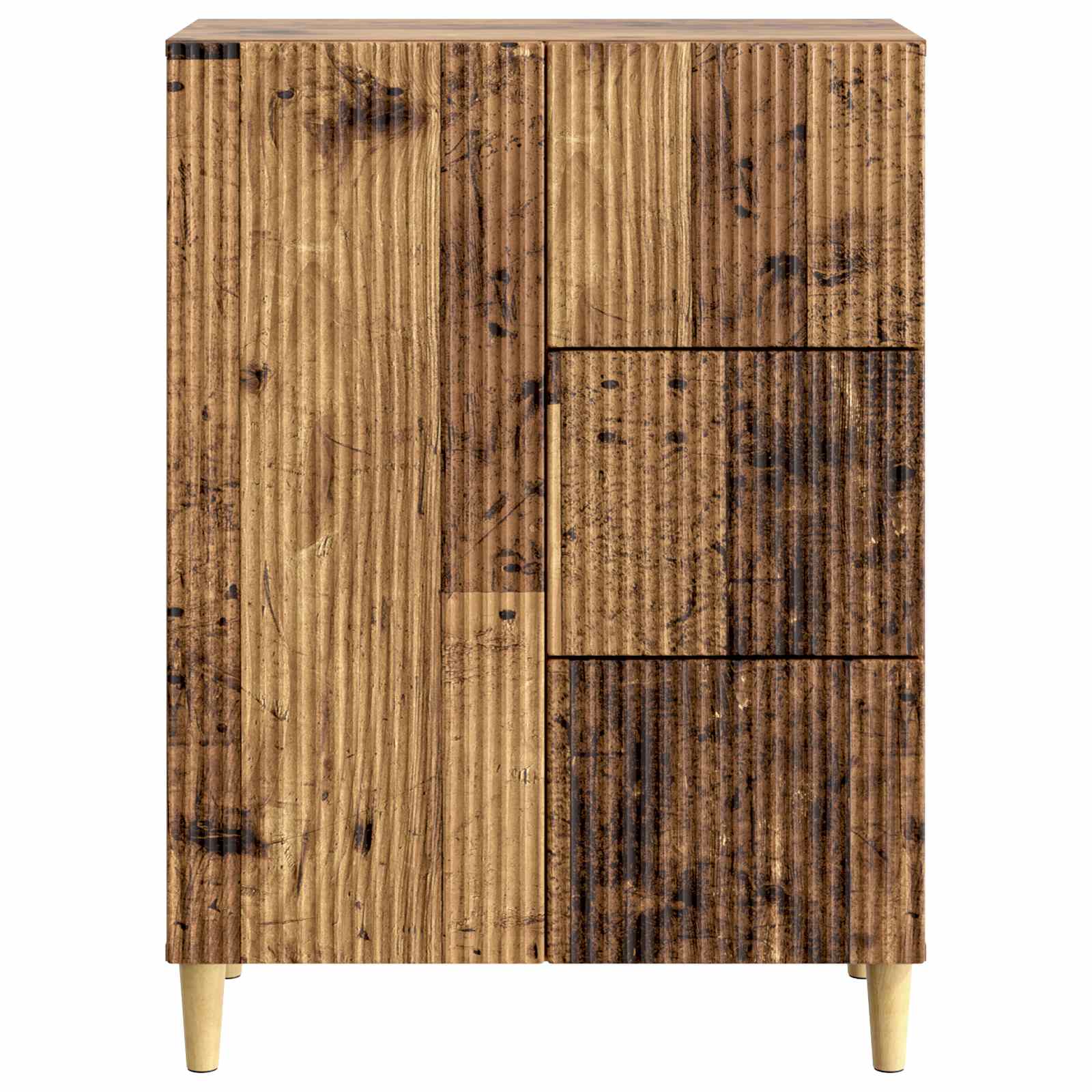 vidaXL Bufet Stare drewno 66 x 34,5 x 90 cm Drewno inżynieryjne