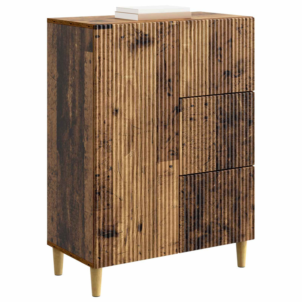 vidaXL Bufet Stare drewno 66 x 34,5 x 90 cm Drewno inżynieryjne