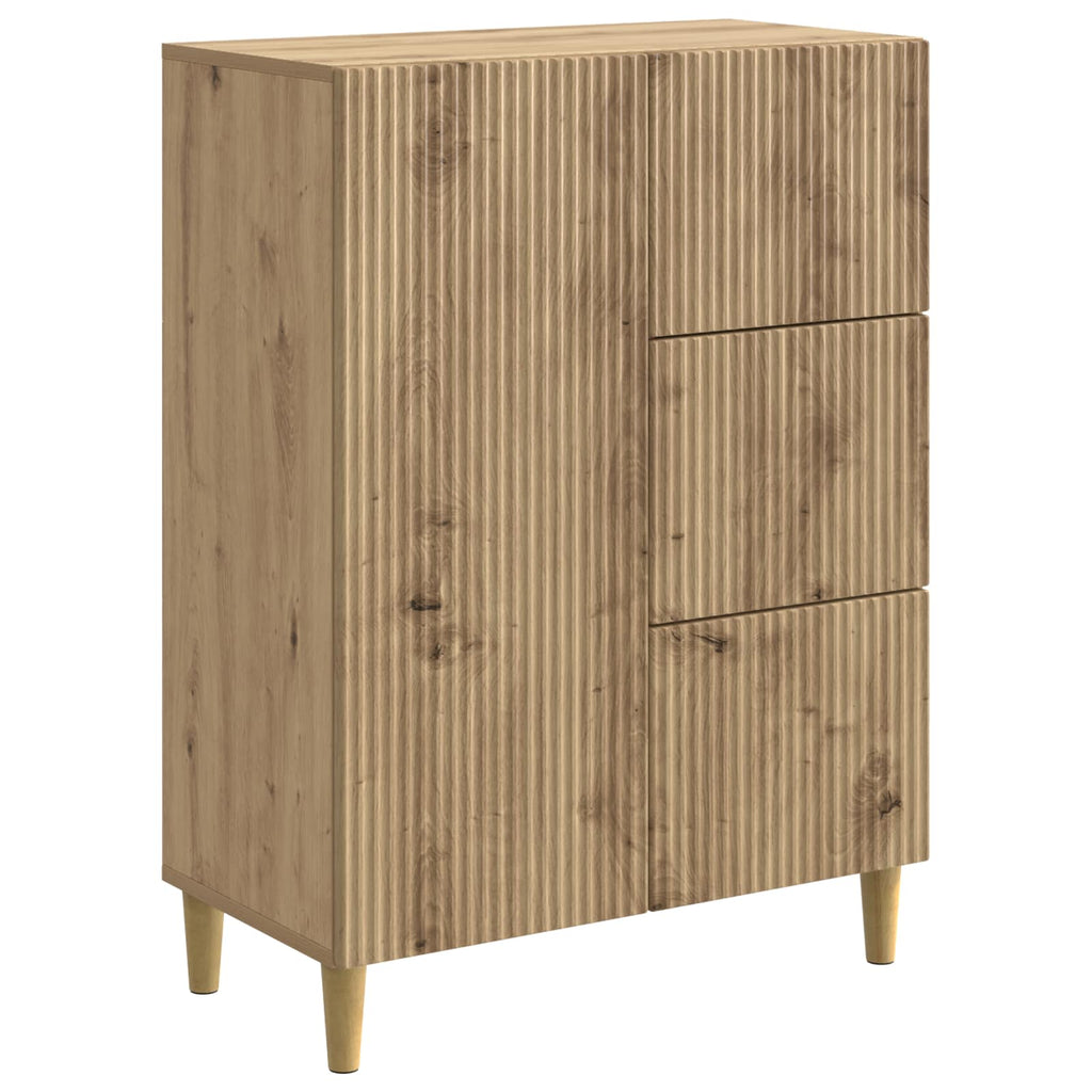 vidaXL Bufet Dąb artisan 66 x 34,5 x 90 cm Drewno inżynieryjne