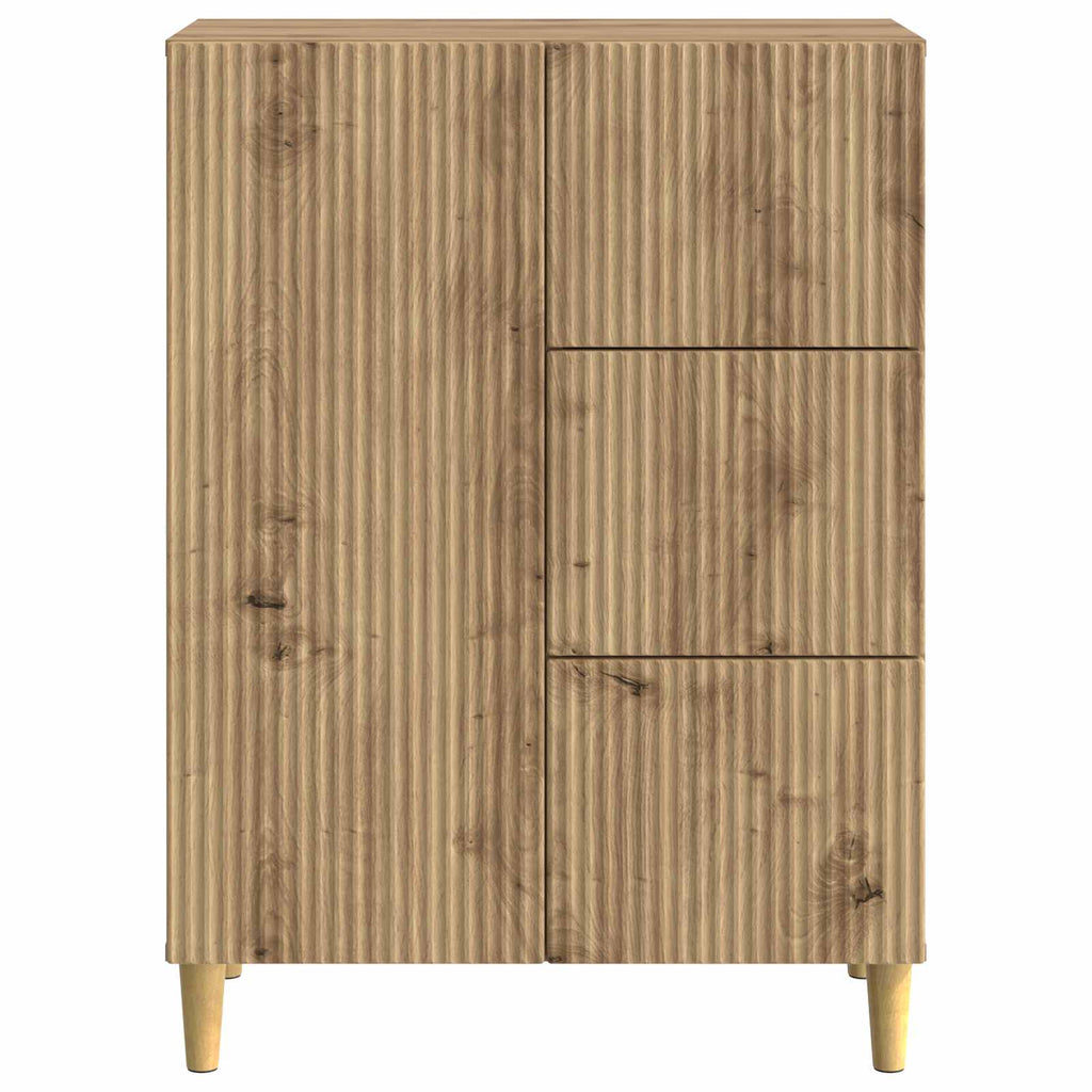 vidaXL Bufet Dąb artisan 66 x 34,5 x 90 cm Drewno inżynieryjne