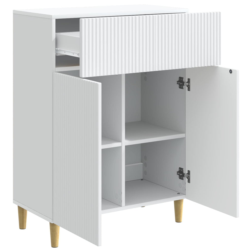 vidaXL Bufet Biały 66 x 34,5 x 90 cm Drewno inżynieryjne