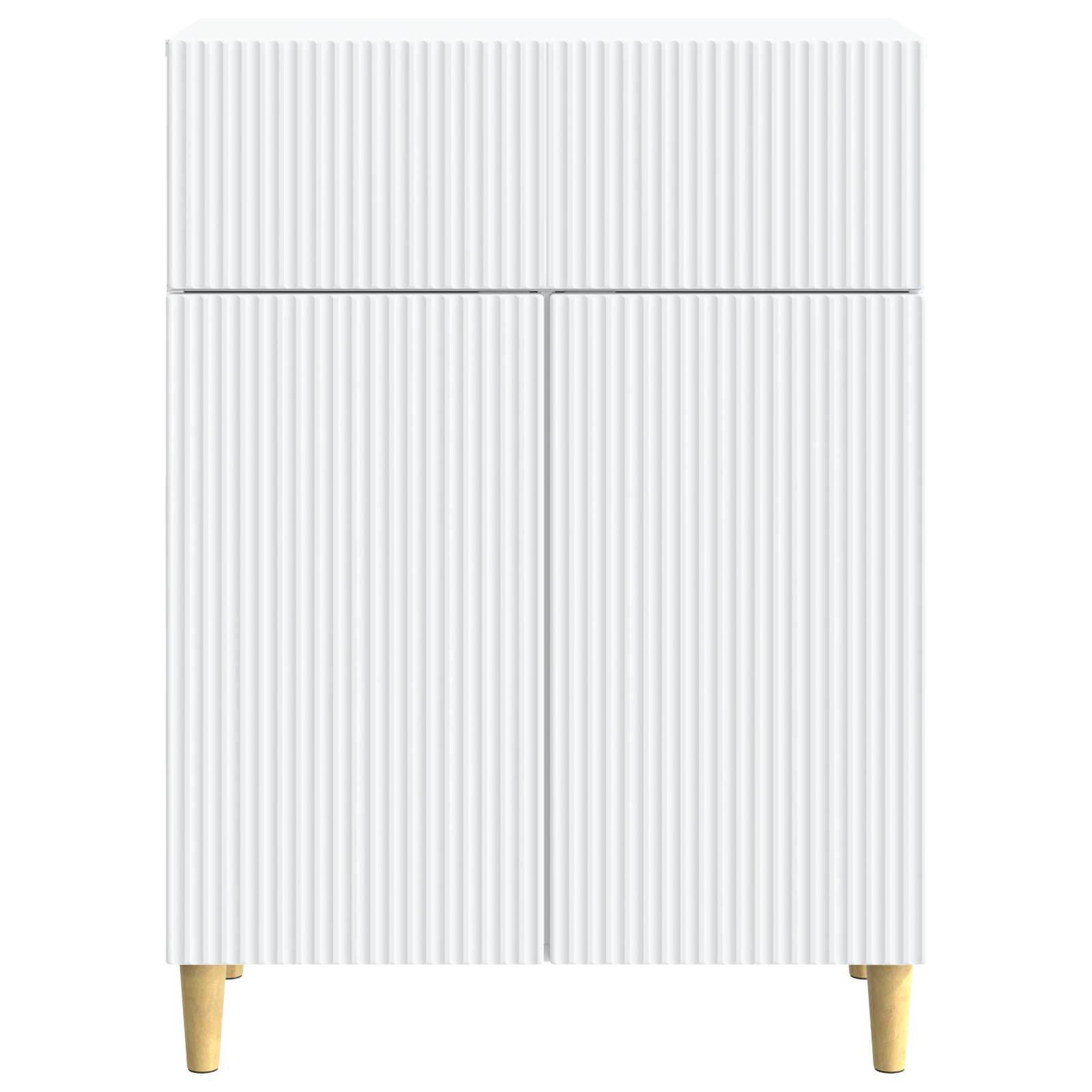 vidaXL Bufet Biały 66 x 34,5 x 90 cm Drewno inżynieryjne