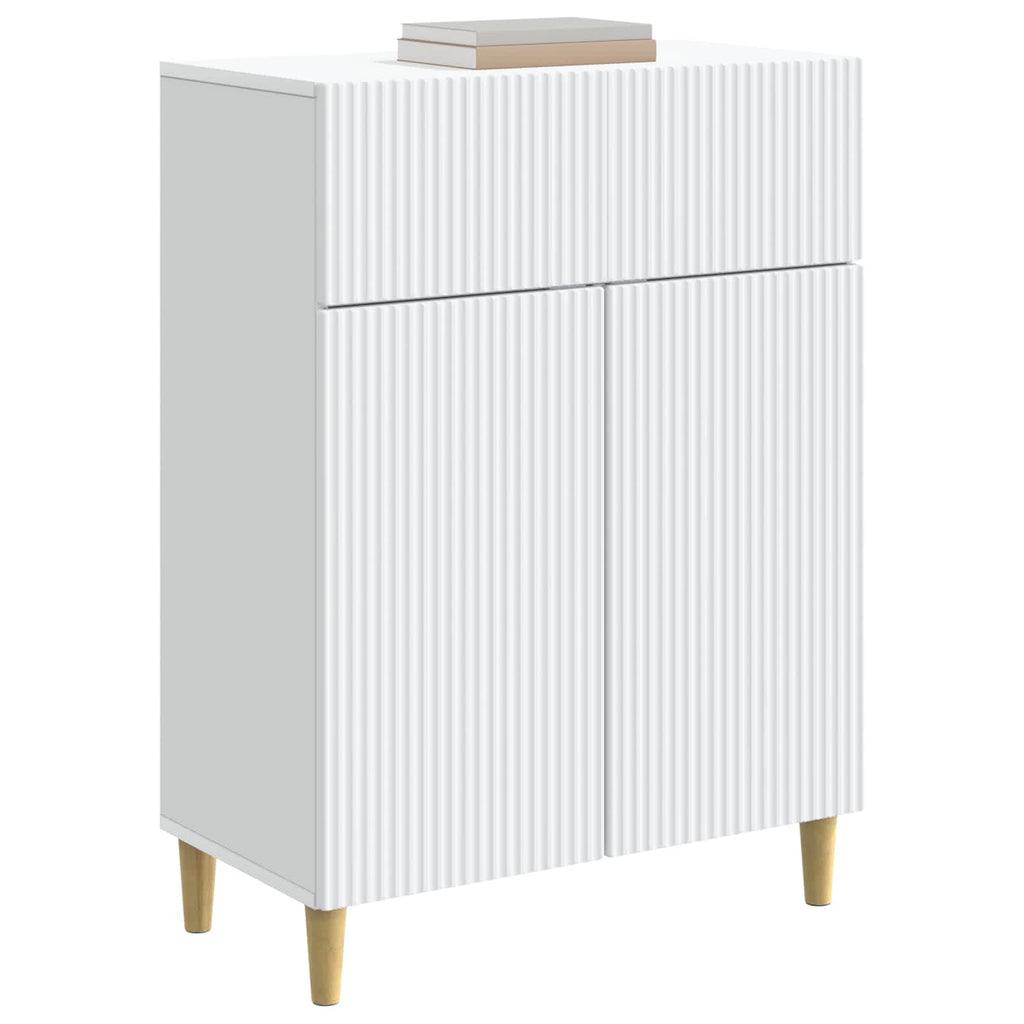 vidaXL Bufet Biały 66 x 34,5 x 90 cm Drewno inżynieryjne
