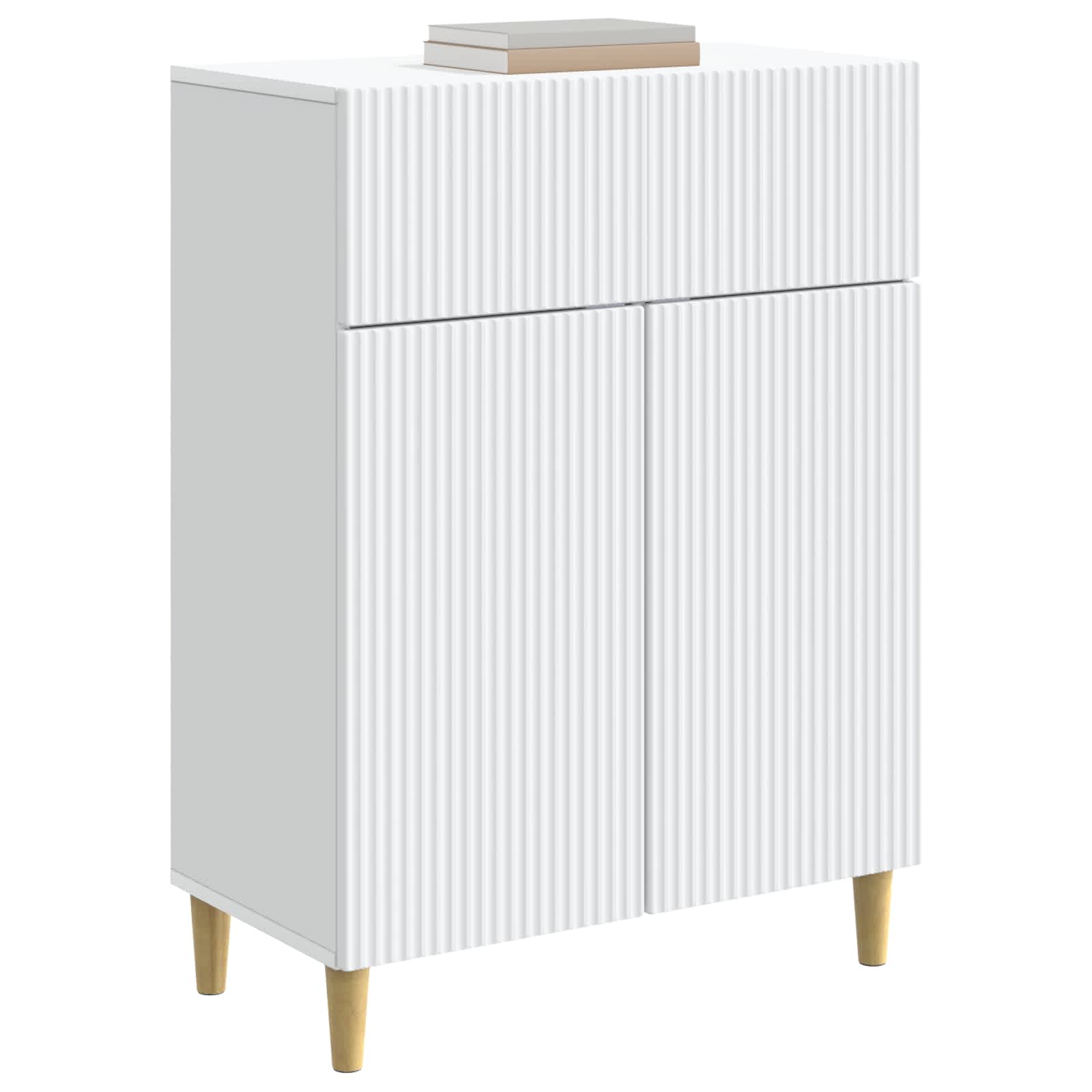 vidaXL Bufet Biały 66 x 34,5 x 90 cm Drewno inżynieryjne