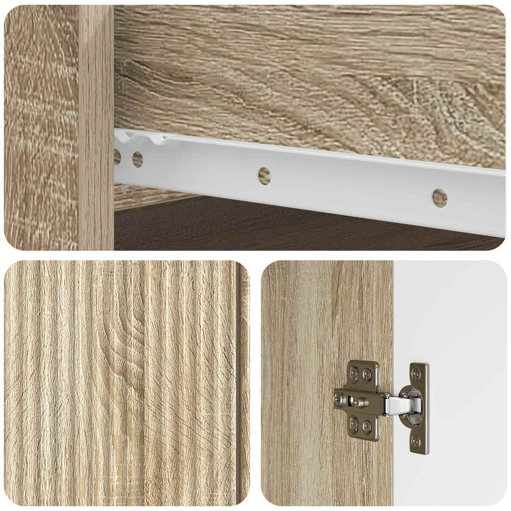 vidaXL Bufet dąb Sonoma 66 x 34,5 x 90 cm Drewno inżynieryjne