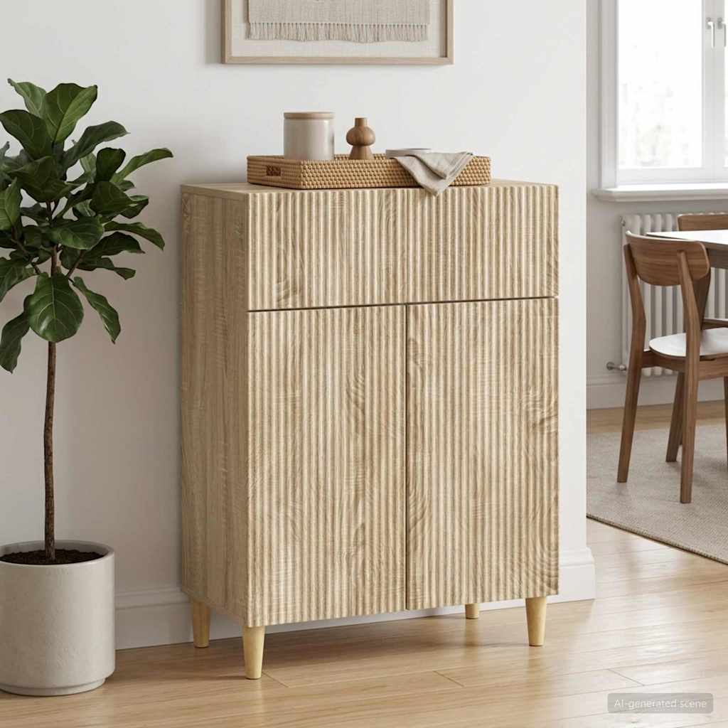 vidaXL Bufet dąb Sonoma 66 x 34,5 x 90 cm Drewno inżynieryjne