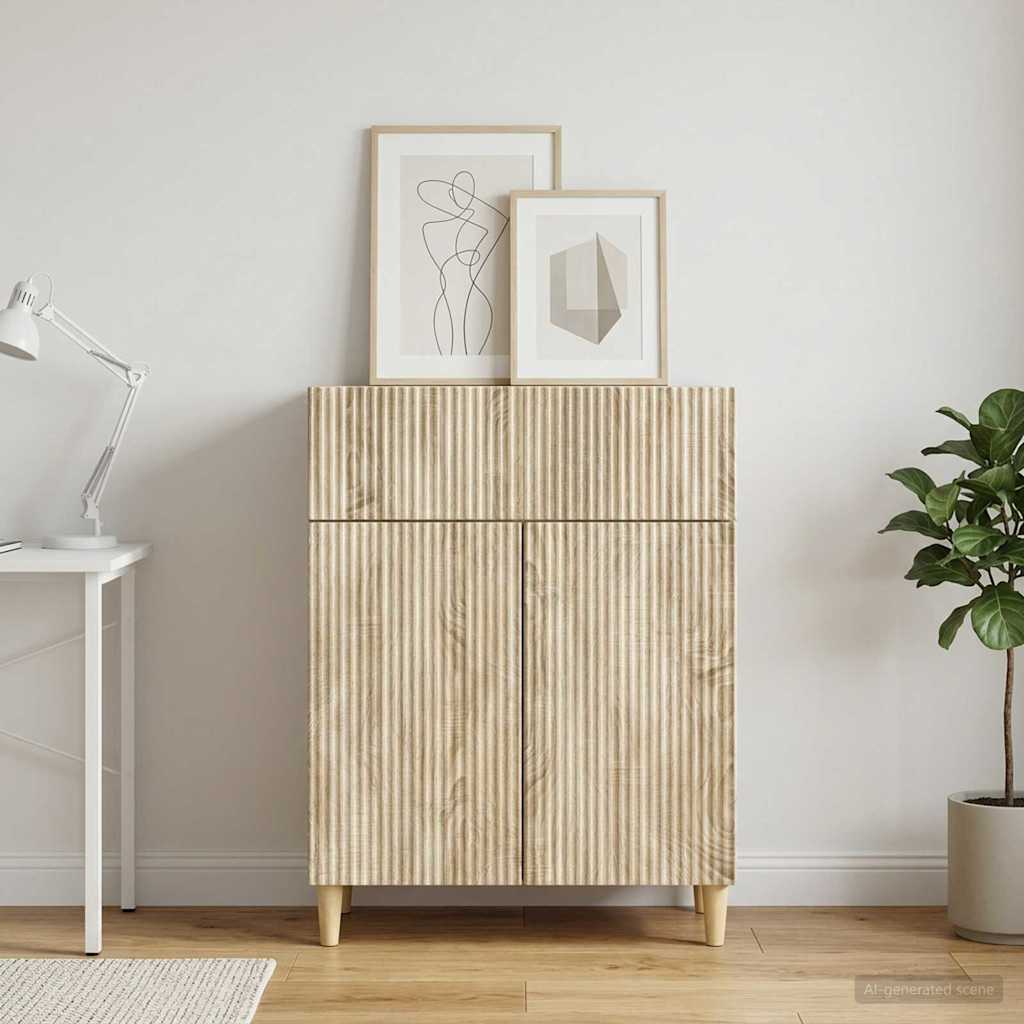 vidaXL Bufet dąb Sonoma 66 x 34,5 x 90 cm Drewno inżynieryjne