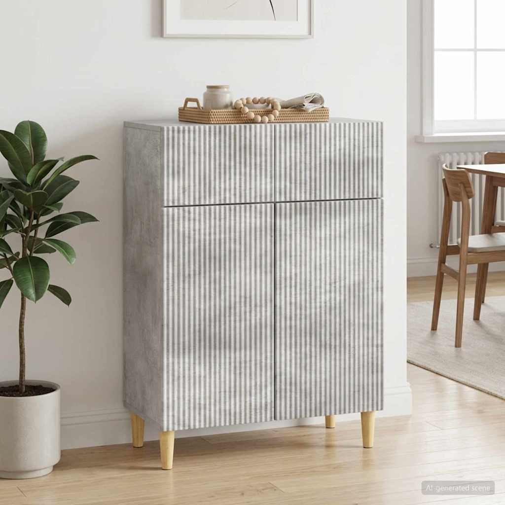 vidaXL Bufet Betonowy szary 66 x 34,5 x 90 cm Drewno inżynieryjne